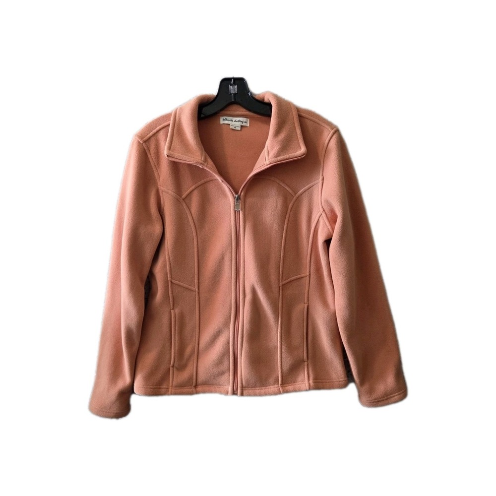 Telluride Clothing Co Women's Fleece Jacket‎ Zip Up Peach Medium